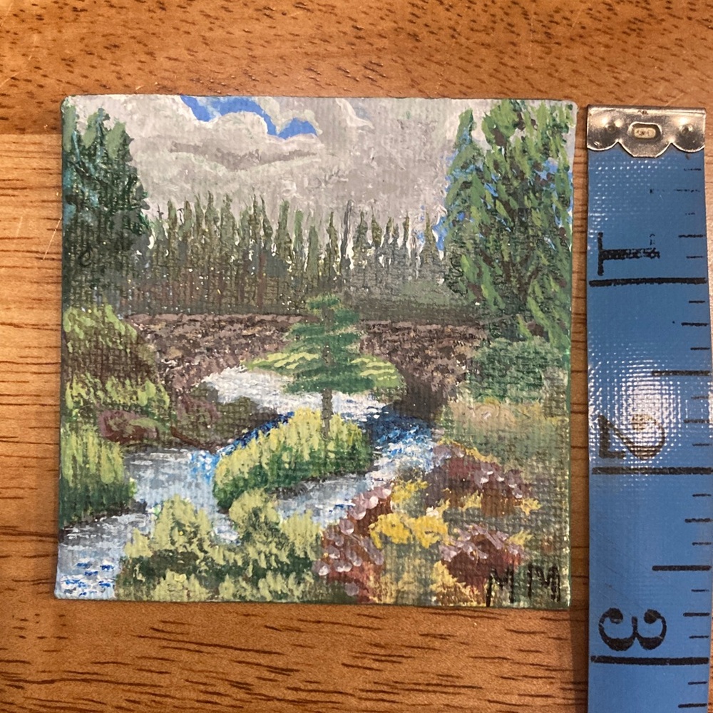Mini Hand Painted Portrait Magnetic - Picture 4 of 4